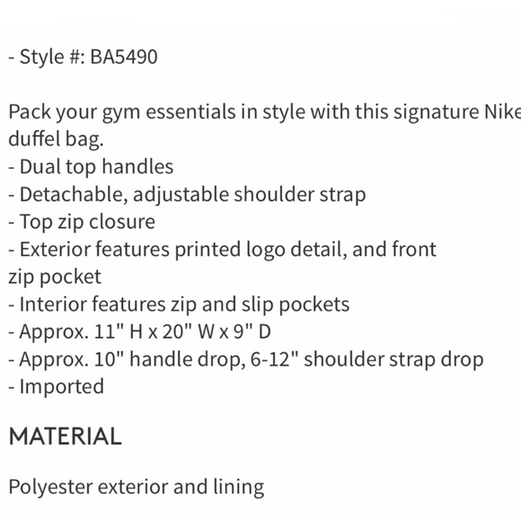 Nike Gym Club Duffel Bag NWT - Picture 5 of 6